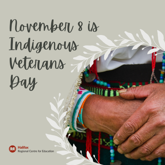 November 8: Indigenous Veterans Day 